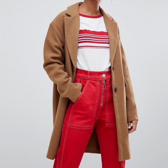 ASOS Jackets & Blazers - NWT Pull&Bear Button Front Coat
